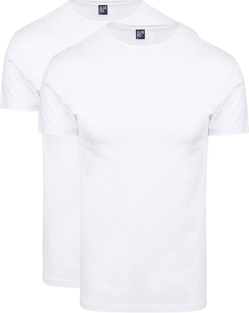 Alan Red Oakville T-shirt Wit (2Pack) Product