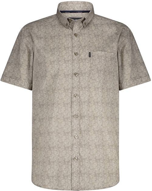 State Of Art Short Sleeve Overhemd Leafs Beige Product