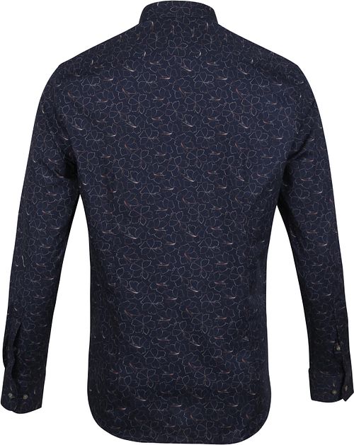Suitable Overhemd BD Bloemen Donkerblauw Product
