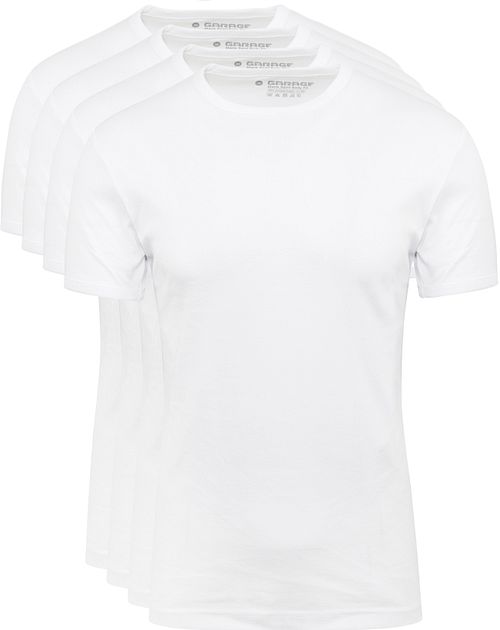 Garage Stretch Basic White O-Neck 4-Pack Product