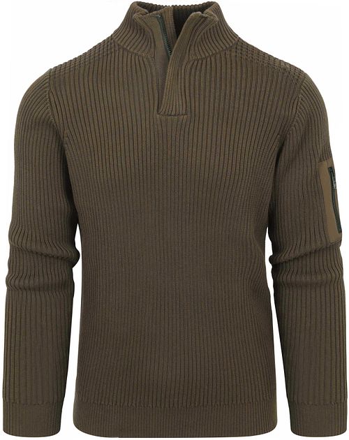 Suitable Half Zip Pullover Noord Dark Green Product