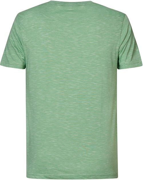 Petrol T-Shirt Palmora Melange Grün Product / Achterkant