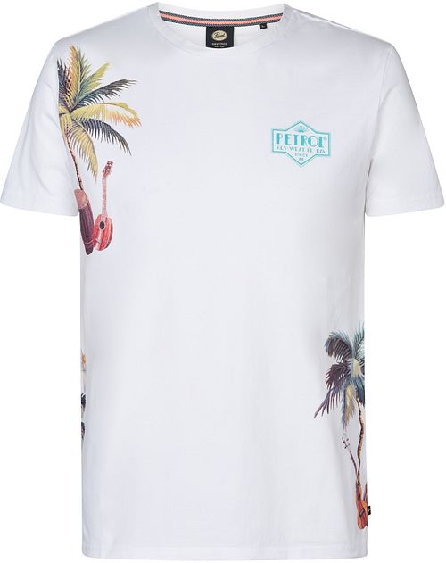 Petrol T-Shirt Islandcrest Print White Product