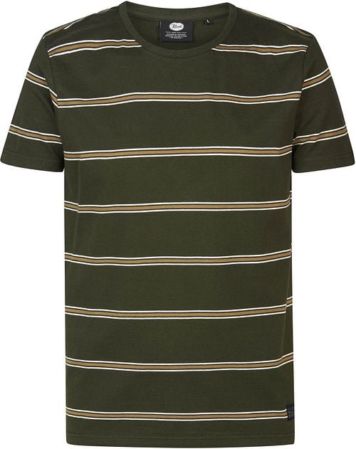 Petrol T-Shirt Rugby Gestreift Dunkelgrün Product