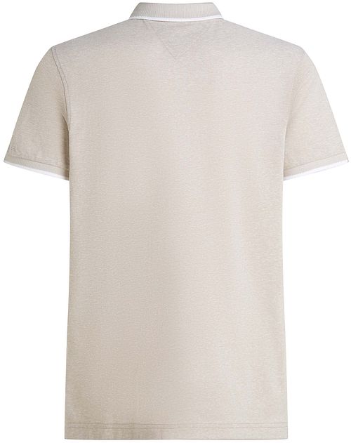 Tommy Hilfiger Linen Piqué Polo Shirt Beige Product / Achterkant