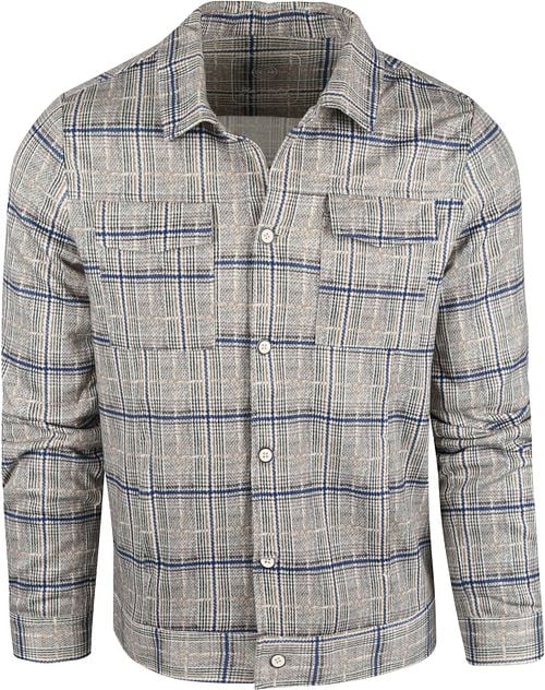 Blue Industry Overshirt Checkered Beige Product