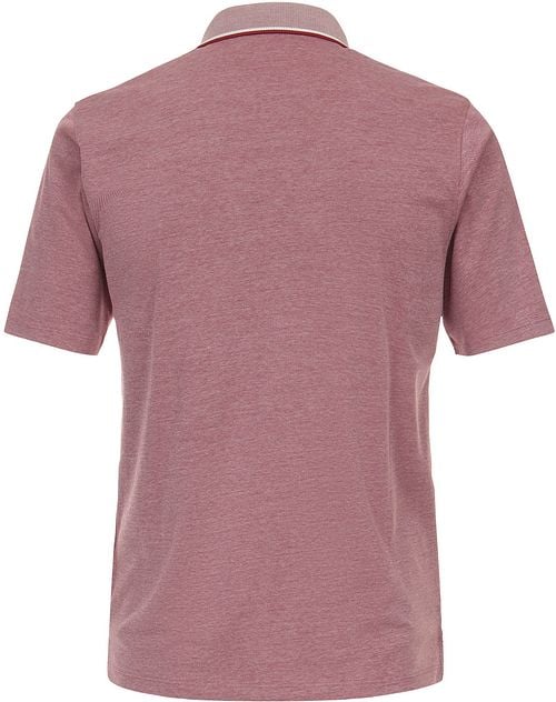 Casa Moda Polo Stretch Mélange Rose Product / Achterkant