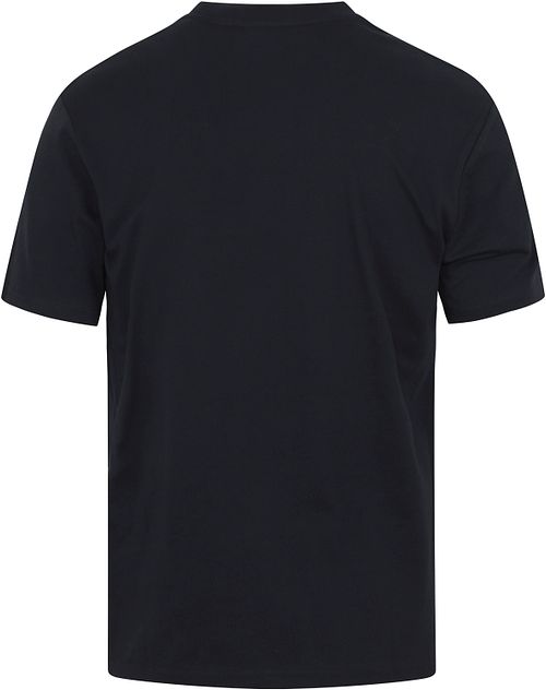 Marc O'Polo T-Shirt Logo Bleu Foncé Product / Achterkant