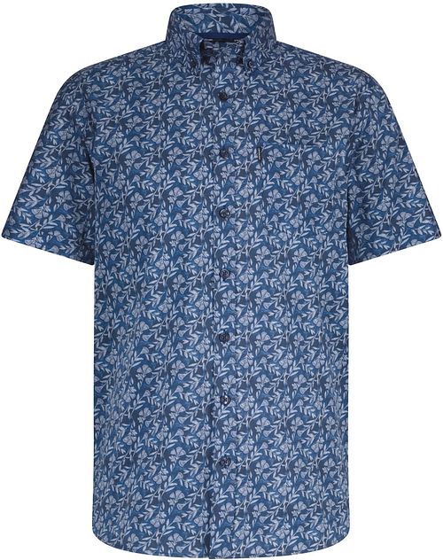 State of Art Chemise Short Sleeve Leafs Marine Product