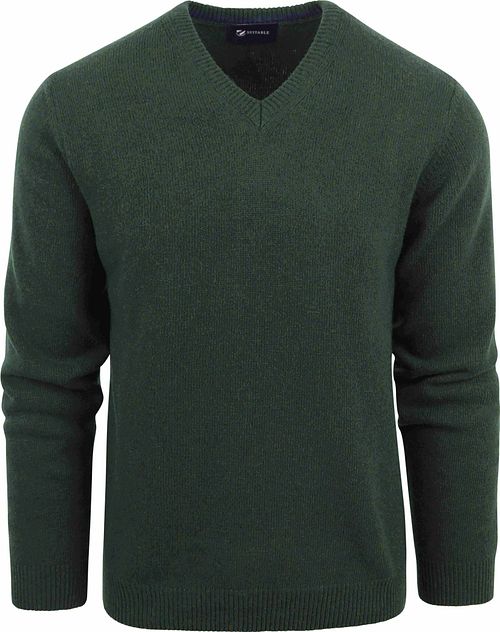 Suitable Pull Agneline Col-V Vert Foncé Product