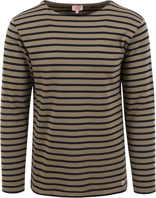 Armor-Lux Houat Sweater Stripes Dark Green Product