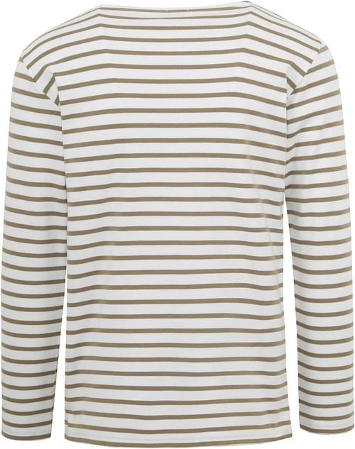 Armor-Lux Houat Sweater Stripes Green Product / Achterkant