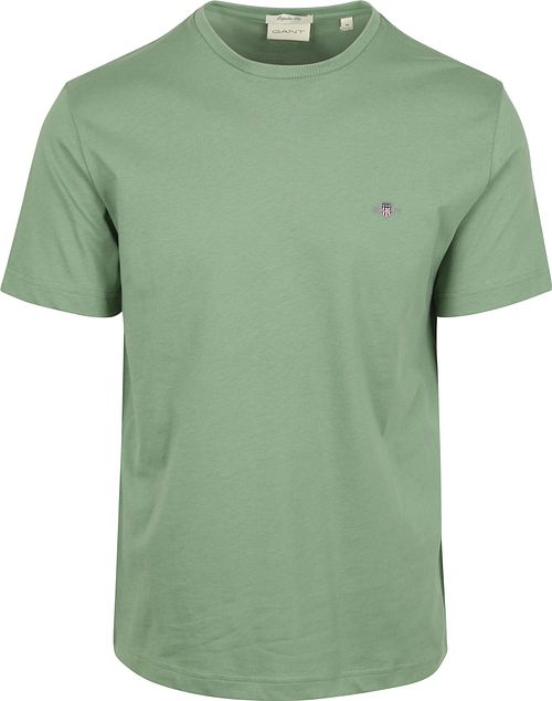Gant T-shirt Shield Logo Groen Product