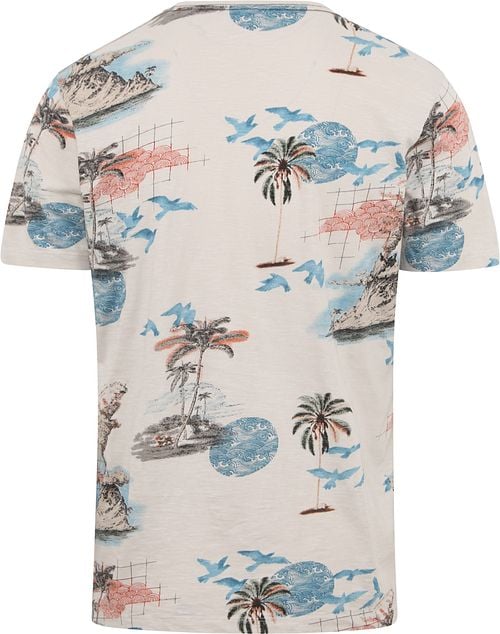 No Excess T-Shirt Print Ecru Product / Achterkant