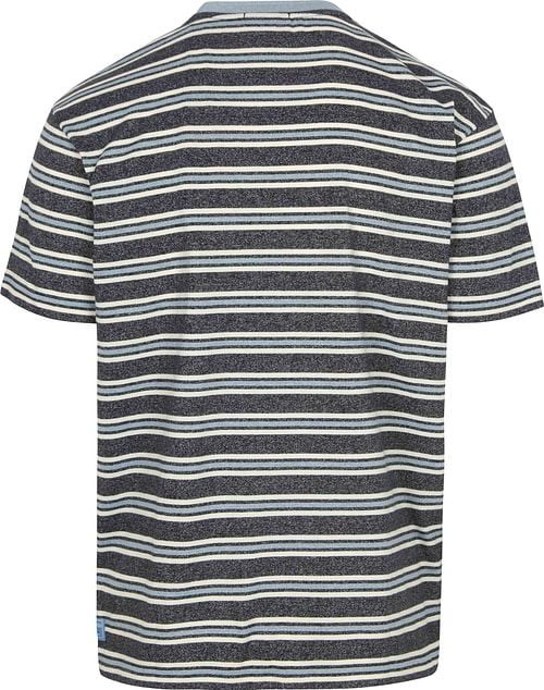 Scotch And Soda T-shirt Stripes Blue Product / Achterkant