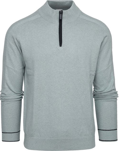 Blue Industry Half Zip Jumper Light Green Product