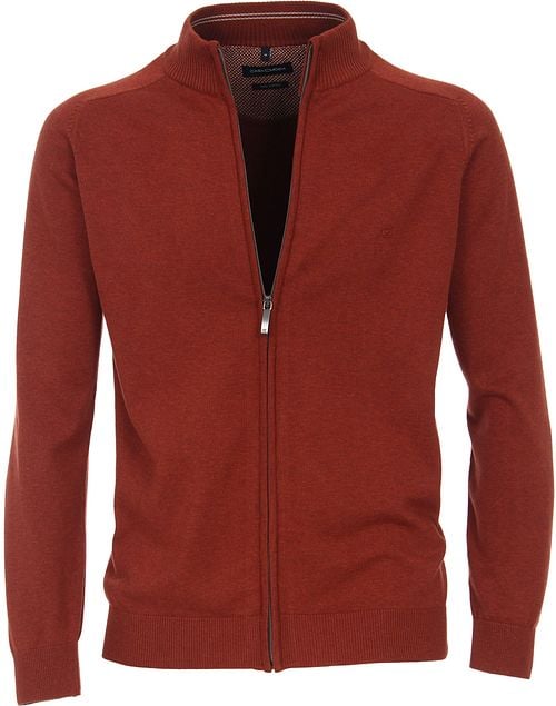 Casa Moda Pullover Zip Brique Product