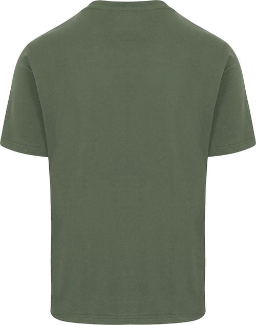 King Essentials The Shawn T-Shirt Olijfgroen Product / Achterkant