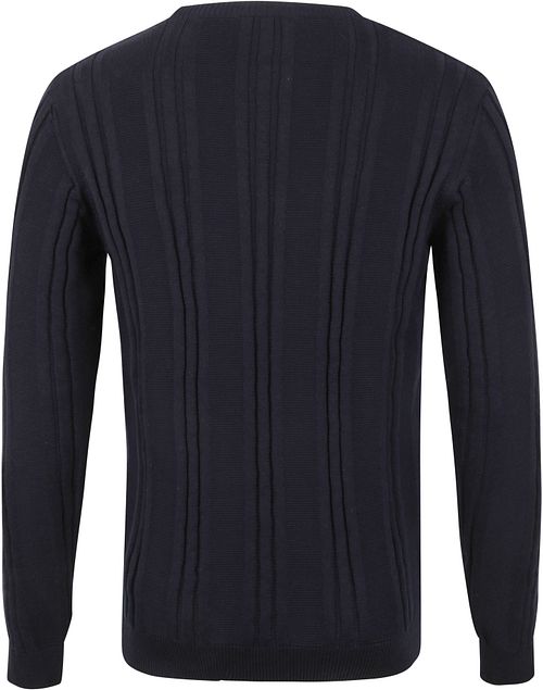 KnowledgeCotton Apparel Trui Donker Blauw Product / Achterkant