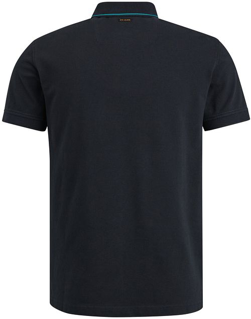 PME Legend Piqué Polo Shirt Logo Navy Product / Achterkant