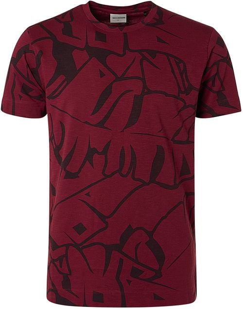 No Excess T-Shirt Print Rood Product