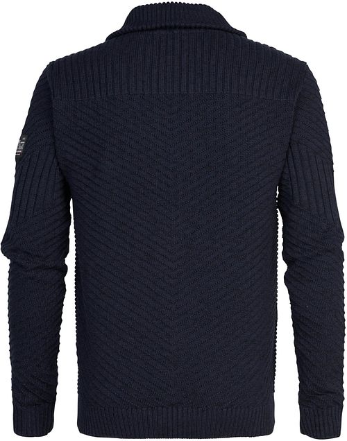 Petrol Cardigan Kankakee Navy Product / Achterkant