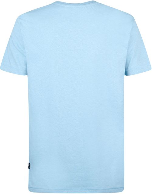 Petrol T-Shirt Viewcrest Melange Light Blue Product / Achterkant