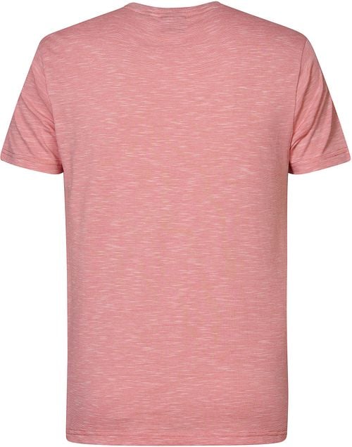 Petrol T-Shirt Palmora Melange Pink Product / Achterkant