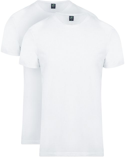 Suitable Obambo T-Shirt Round-Neck White 2-Pack Product