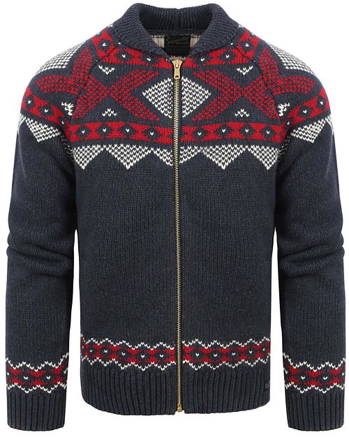 Superdry Cardigan Zip Bleu foncé Product