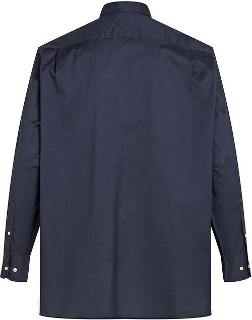 Tommy Hilfiger Big And Tall Shirt Poplin Navy Product / Achterkant