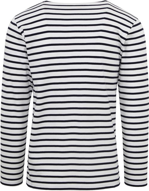 Armor-Lux Houat Sweater Stripes Black White Product / Achterkant
