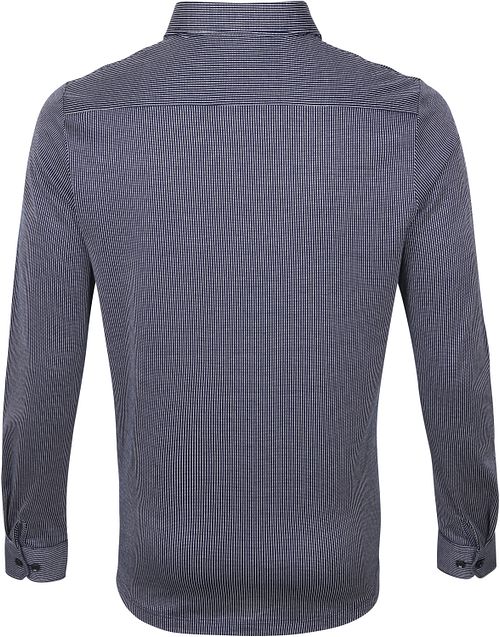 Blue Industry Polo à Manches Longues Rugby Rayures Marine Product / Achterkant