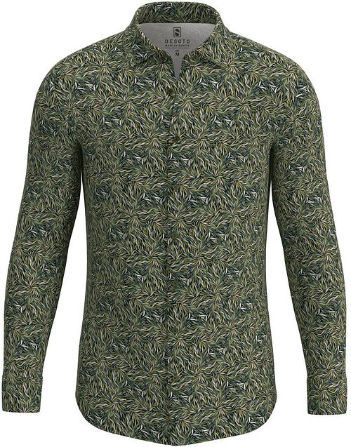 Desoto Shirt Kent Leaves Green Product