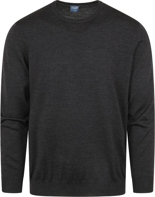 Olymp Pullover O-Neck Wool Dark Grey Product
