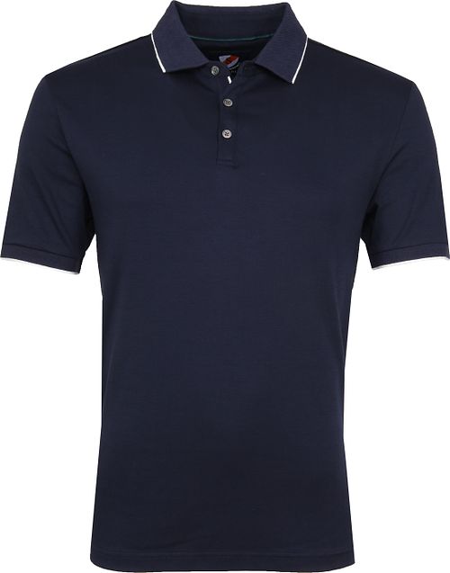 Suitable Liquid Polo Shirt Navy