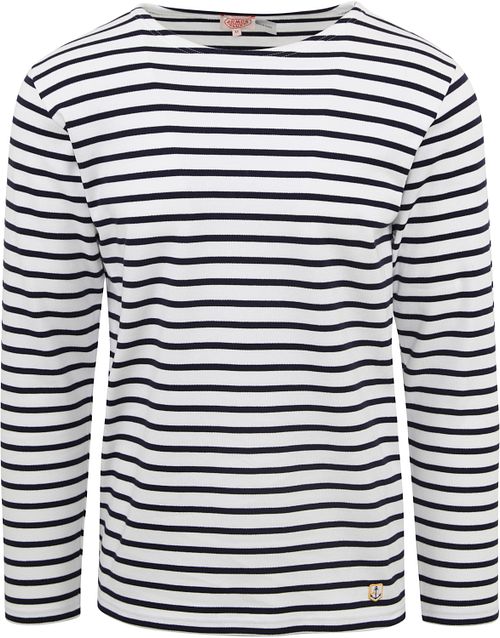 Armor-Lux Houat Sweater Stripes Black White Product