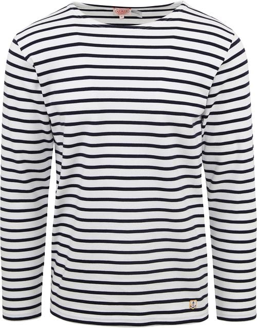 Armor-Lux Pull Houat Rayures Noir Blanche Product