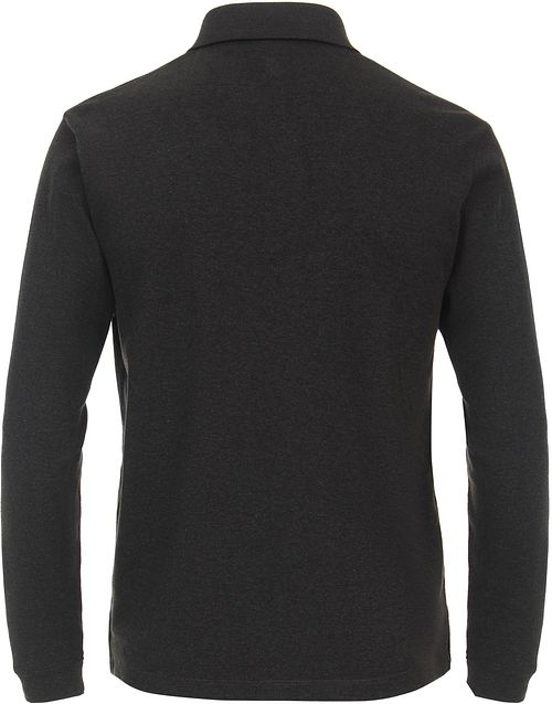 Casa Moda Poloshirt Long Sleeves Anthrazit Product / Achterkant