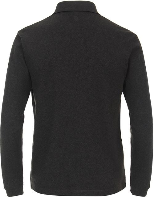 Casa Moda Polo Long Sleeves Antraciet Product / Achterkant