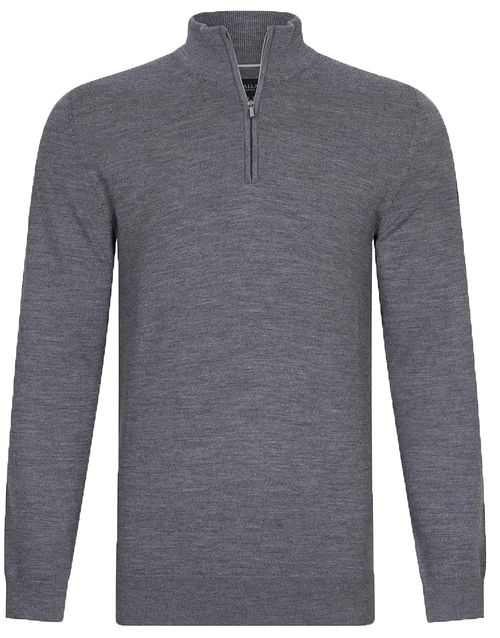 Cavallaro Merino Half-Zip Gris Product
