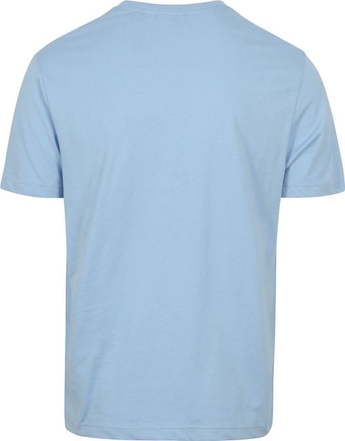 Gant T-shirt Shield Logo Light Blue Product / Achterkant