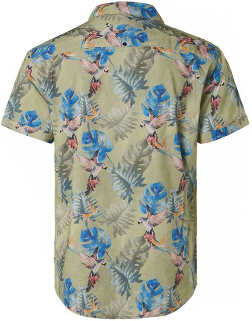 No Excess Short Sleeve Shirt Print Green Product / Achterkant
