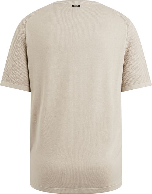 Vanguard T-Shirt Structure Beige Product / Achterkant