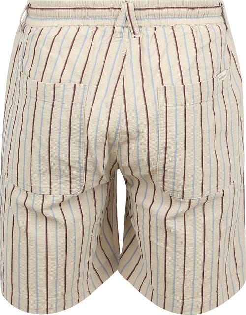 Anerkjendt AKLT Short Stripe Beige Product / Achterkant