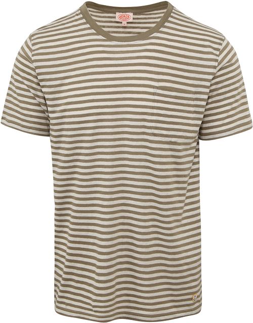 Armor-Lux T-Shirt Lin Rayures Vert Product