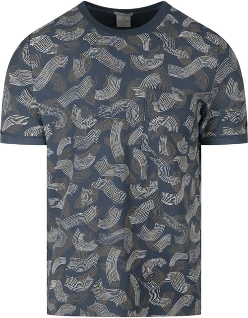 Cast Iron T Shirt Dark Blue Print Product