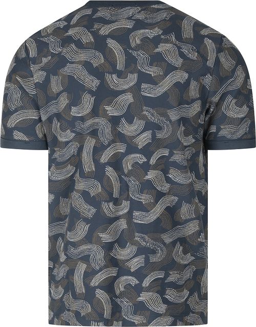 Cast Iron T Shirt Dark Blue Print Product / Achterkant