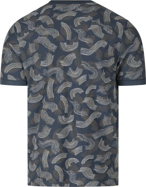 Cast Iron T-Shirt Donkerblauw Print Product / Achterkant