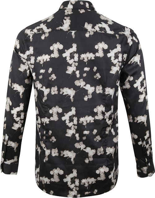 Dstrezzed Chemise X-Ray Flower Noir Product / Achterkant